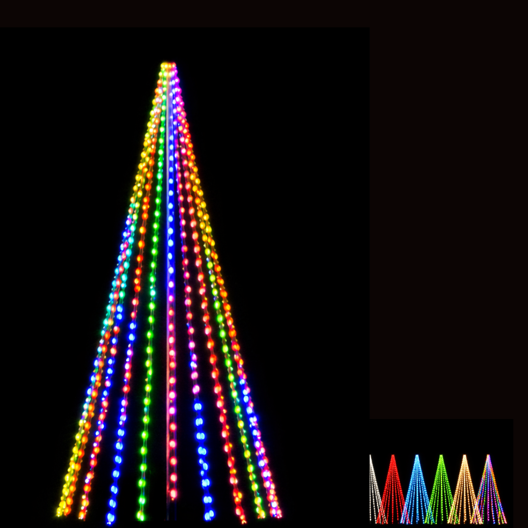 8ft 3D Tree Replacement Light Strings- Static (3401)