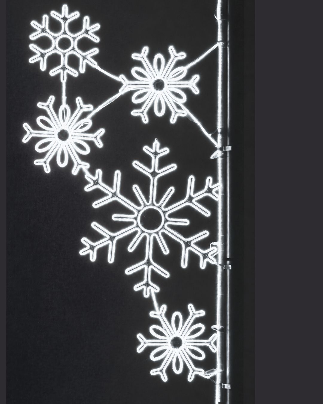 Neonflex- Pole Decoration - Snowflake Array