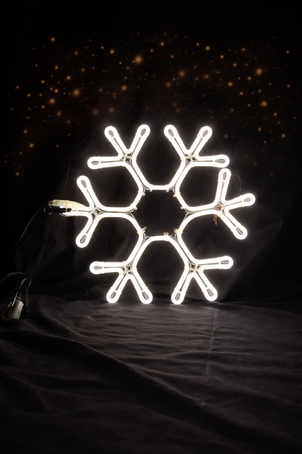 Neon - Hanging Hexagon Snowflake