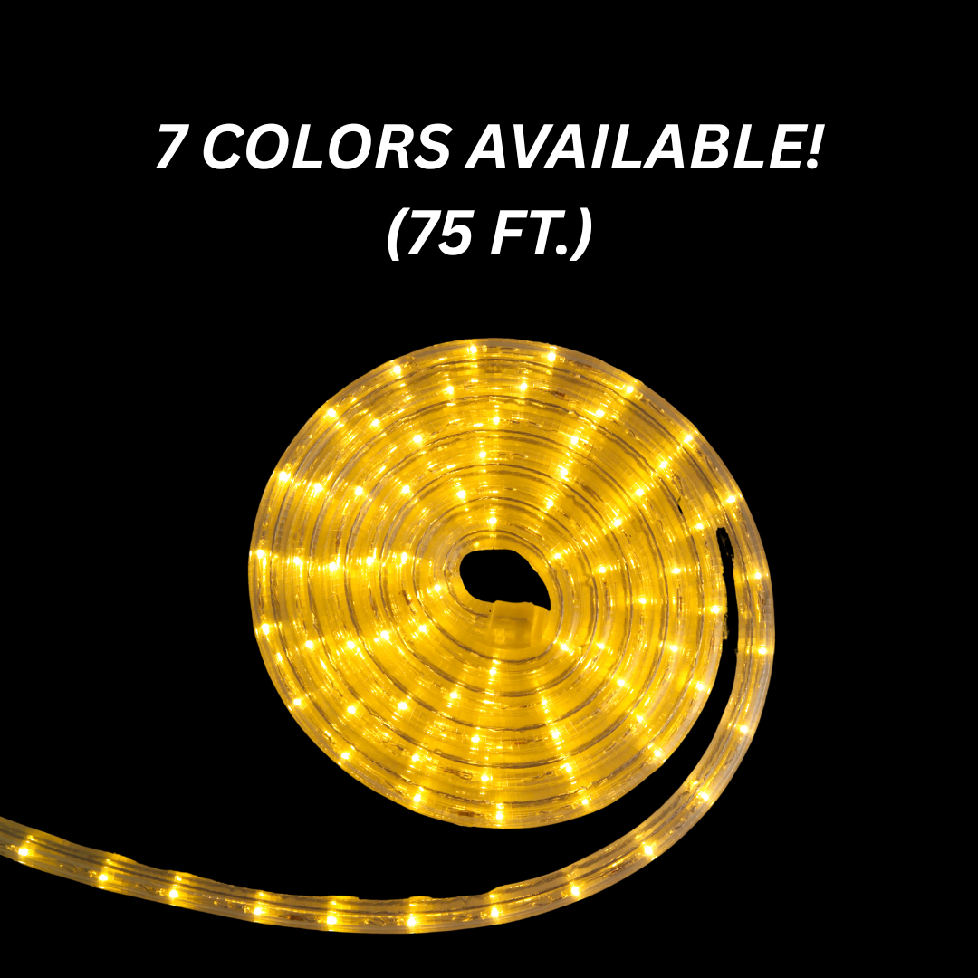 Commercial-Grade LED Rope Light, 75 ft Roll – HolidayLights.com