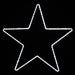 Large, 5-Point Star, White, giant, life-size, commercial-grade, outdoor, Christmas, holiday, LED, rope, light, quality, durable, motif, display, 2021
