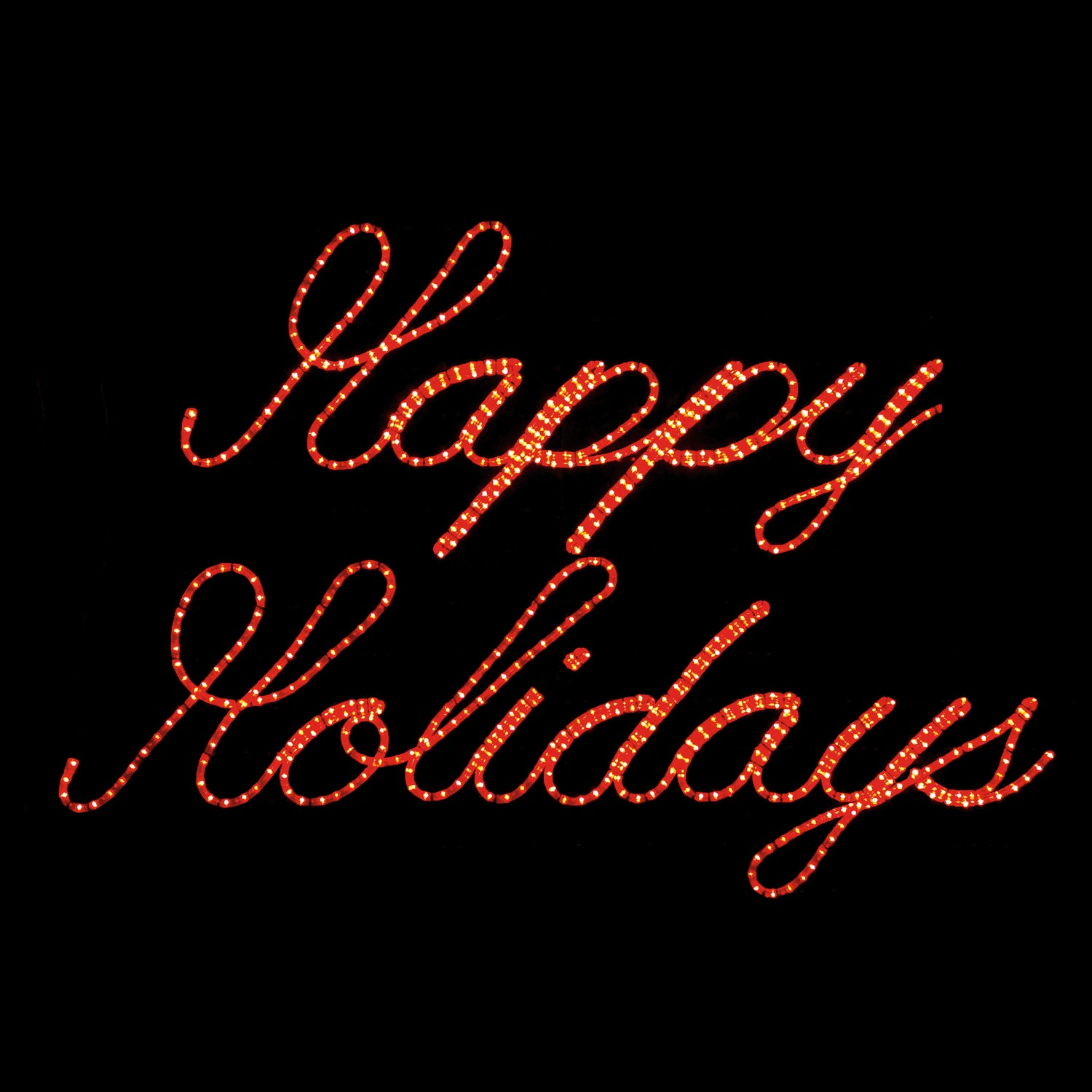 Small light Happy Holiday sign, Christmas, Holiday outdoor decoration,