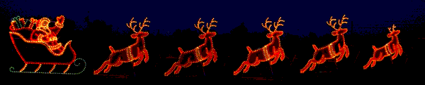 Commercial Animated Sleigh Motif   (1223-N)