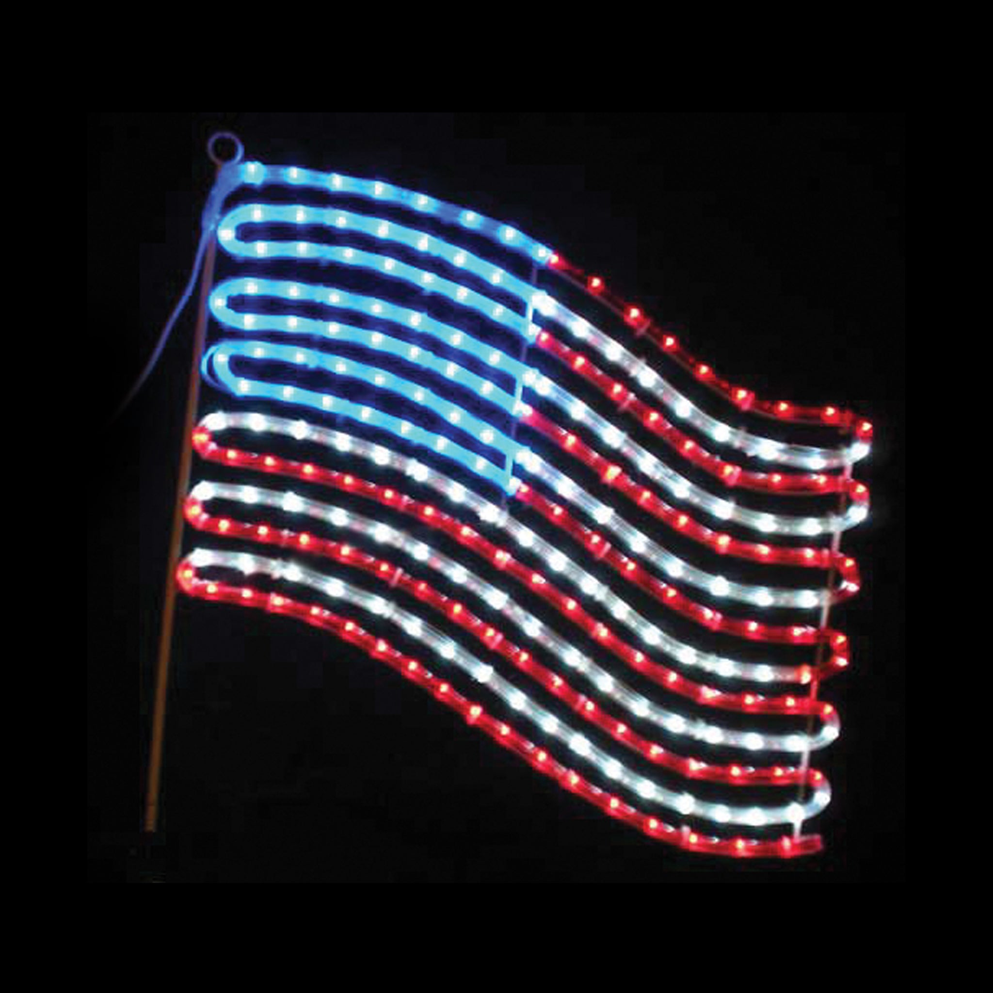 outdoor, indoor, LED, bulb, lights, quality, durable, commercial-grade, light motif, religious, Christmas, holiday, 2021, decoration, American flag, flag