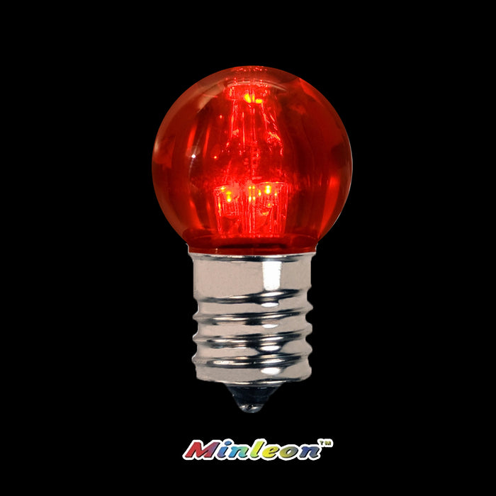 Red Minleon G30 LED Bulbs Professional Christmas Decorations Holiday Lights 2022