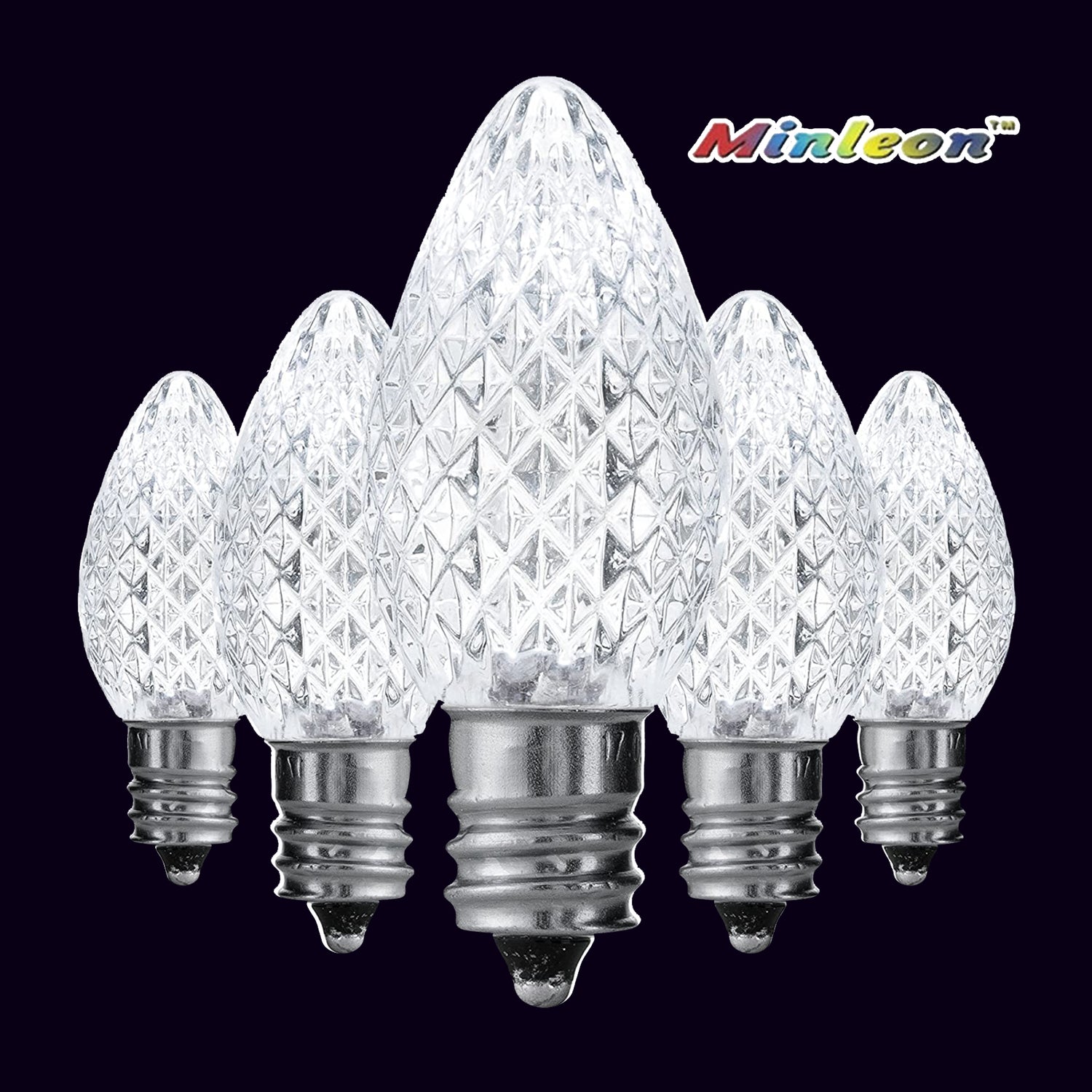 outdoor, indoor, LED, bulb, lights, quality, durable, commercial-grade, replacement, C7, 2021, static, minleon, pure white
