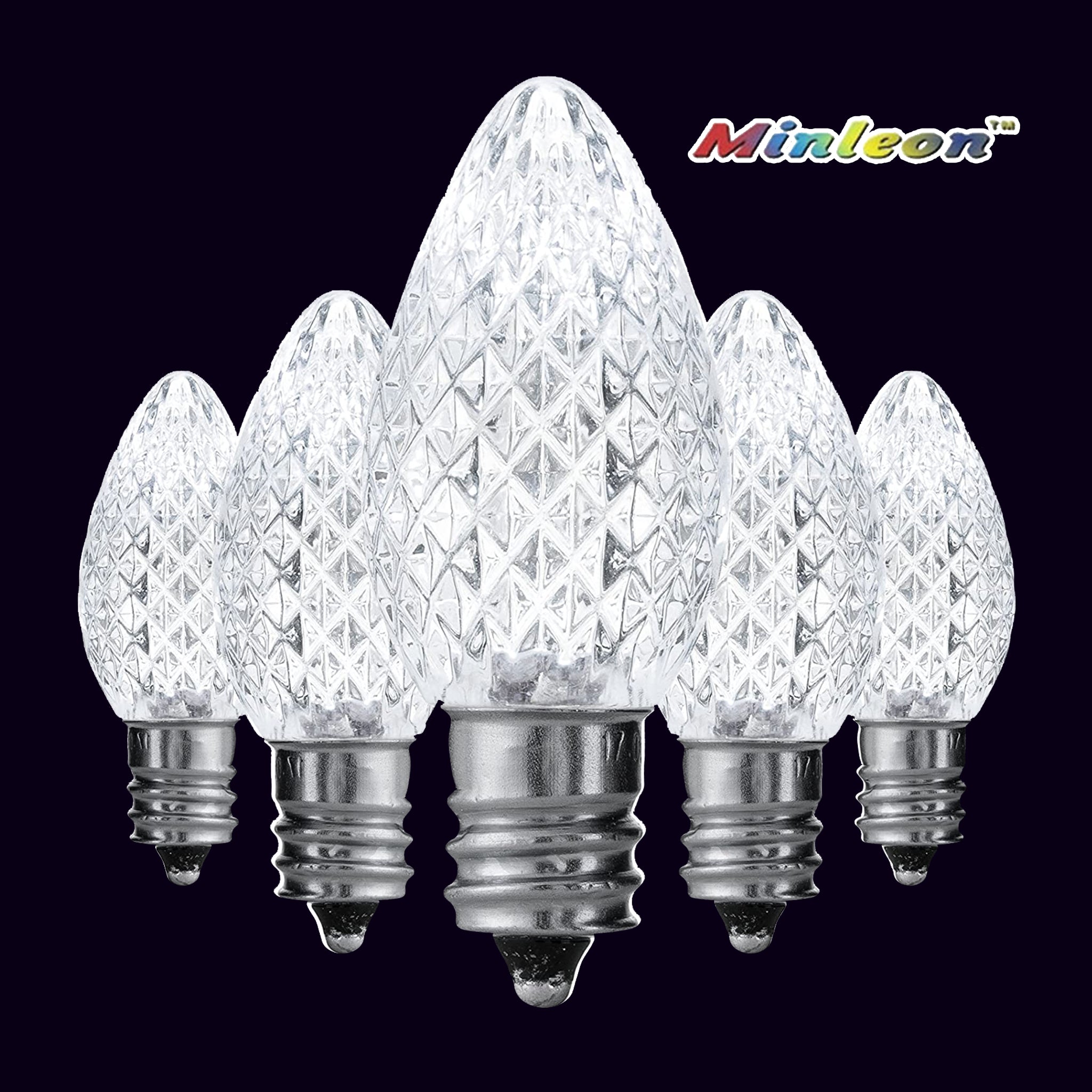 outdoor, indoor, LED, bulb, lights, quality, durable, commercial-grade, replacement, C7, 2021, static, minleon, pure white