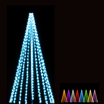 8ft 3D Tree Replacement Light Strings- Static (3401)