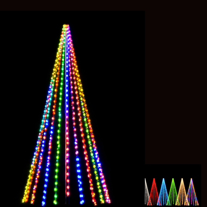 8ft 3D Tree Replacement Light Strings- Static (3401)