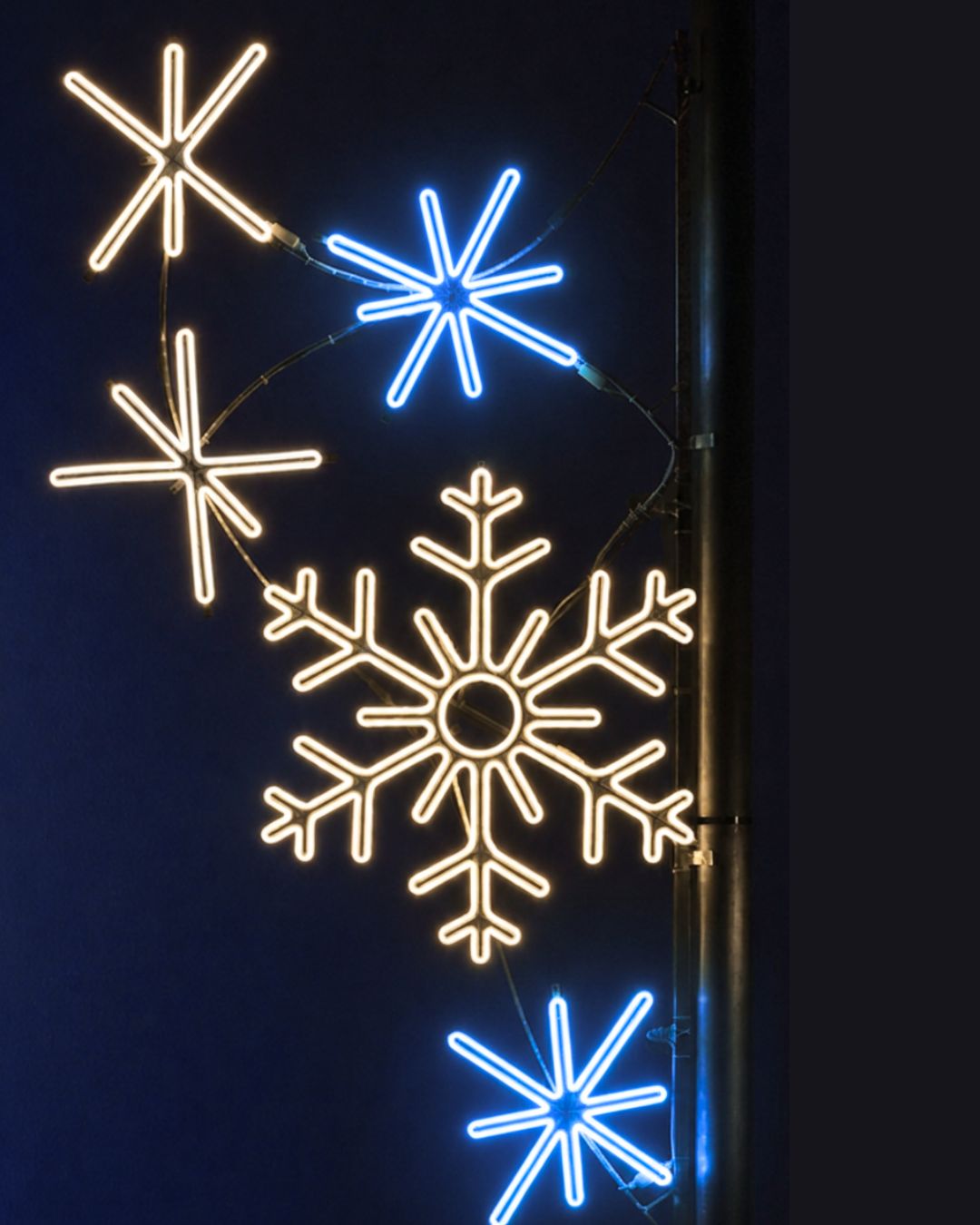 Neonflex- Pole Decoration -  Snowflake Cascade