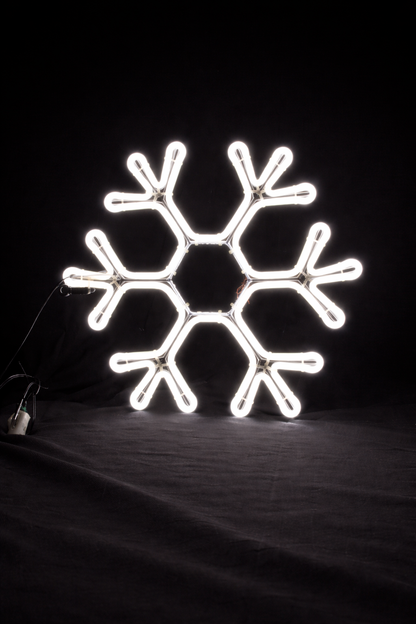 Neon - Hanging Hexagon Snowflake