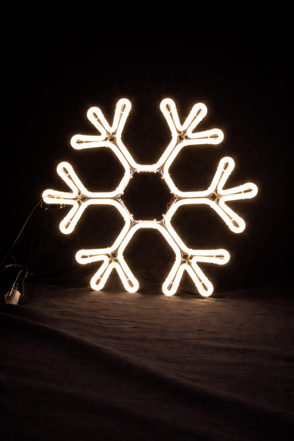 Neon - Hanging Hexagon Snowflake