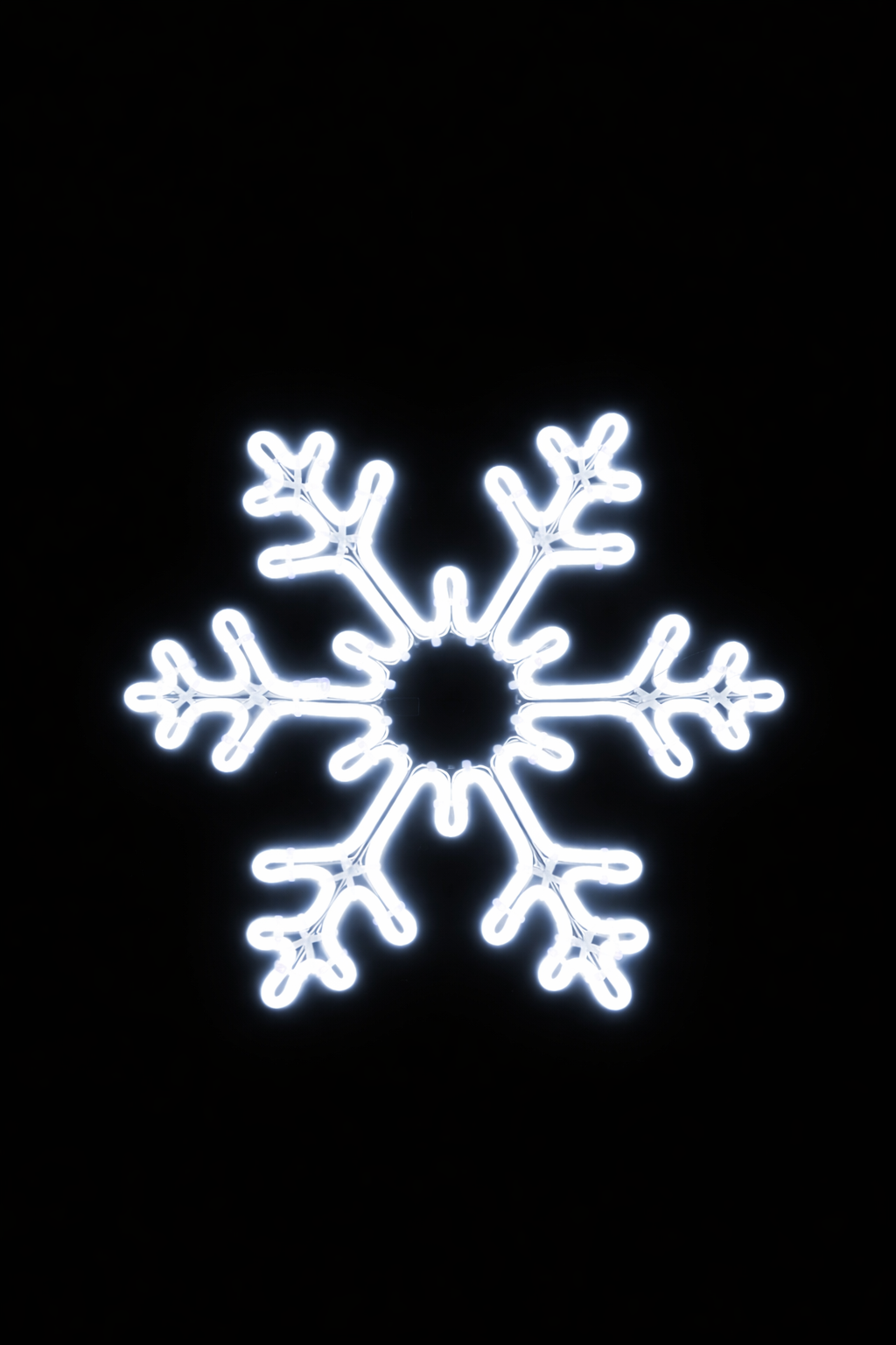 Neon - 6 Point Hanging Snowflake