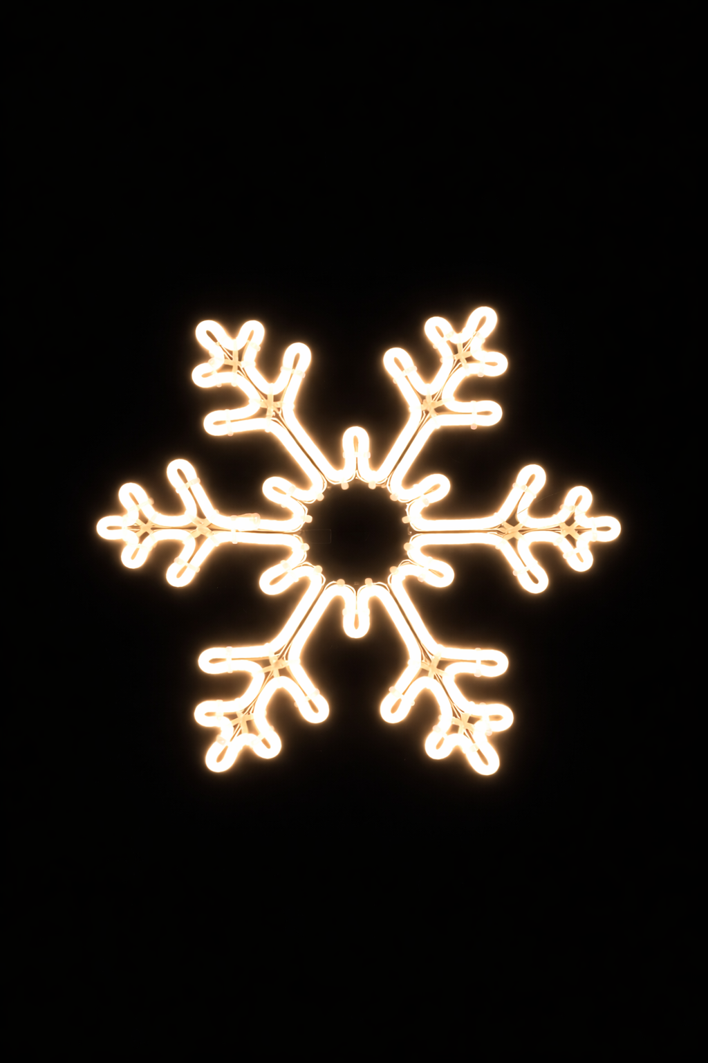 Neon - 6 Point Hanging Snowflake