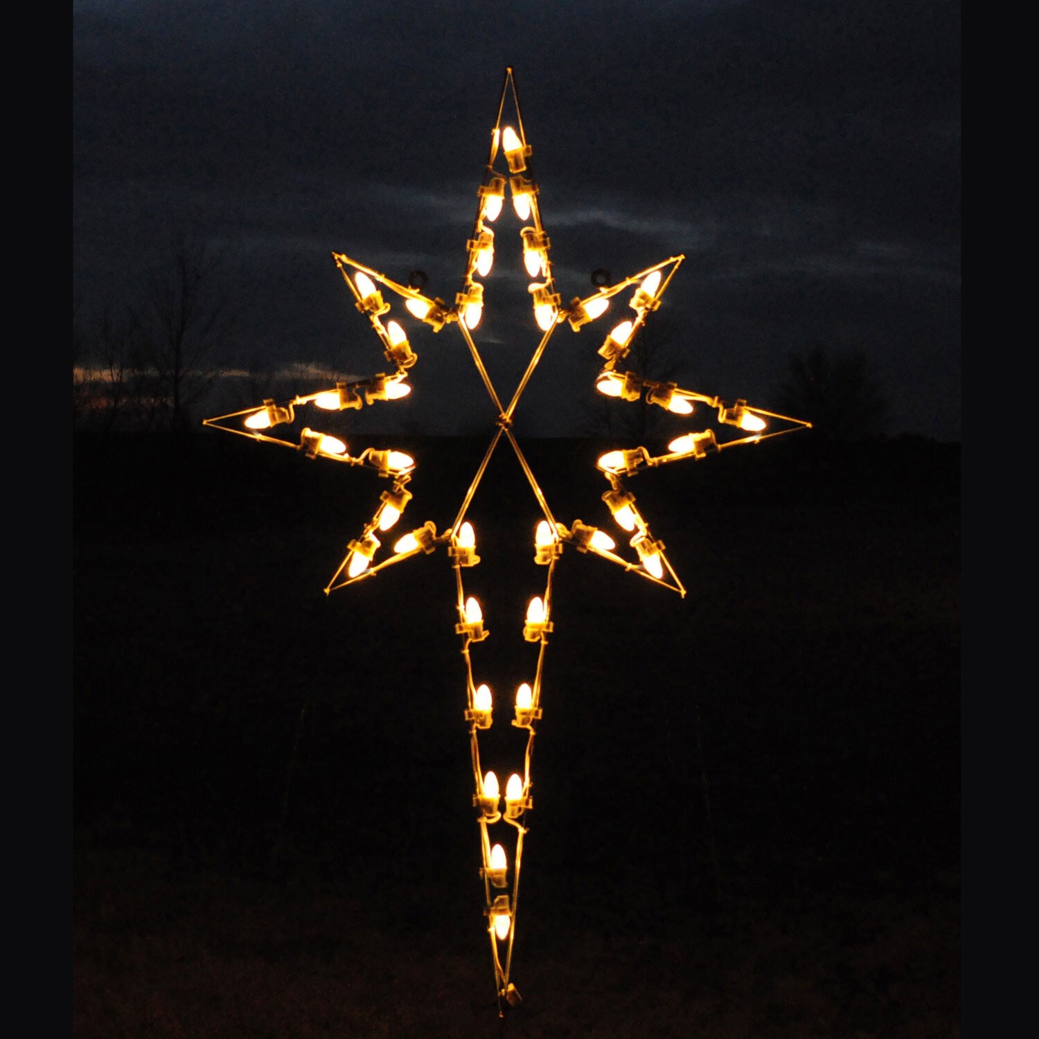 Exterior Large Lighted Star 3.4m Dual Colour LED Shooting Star