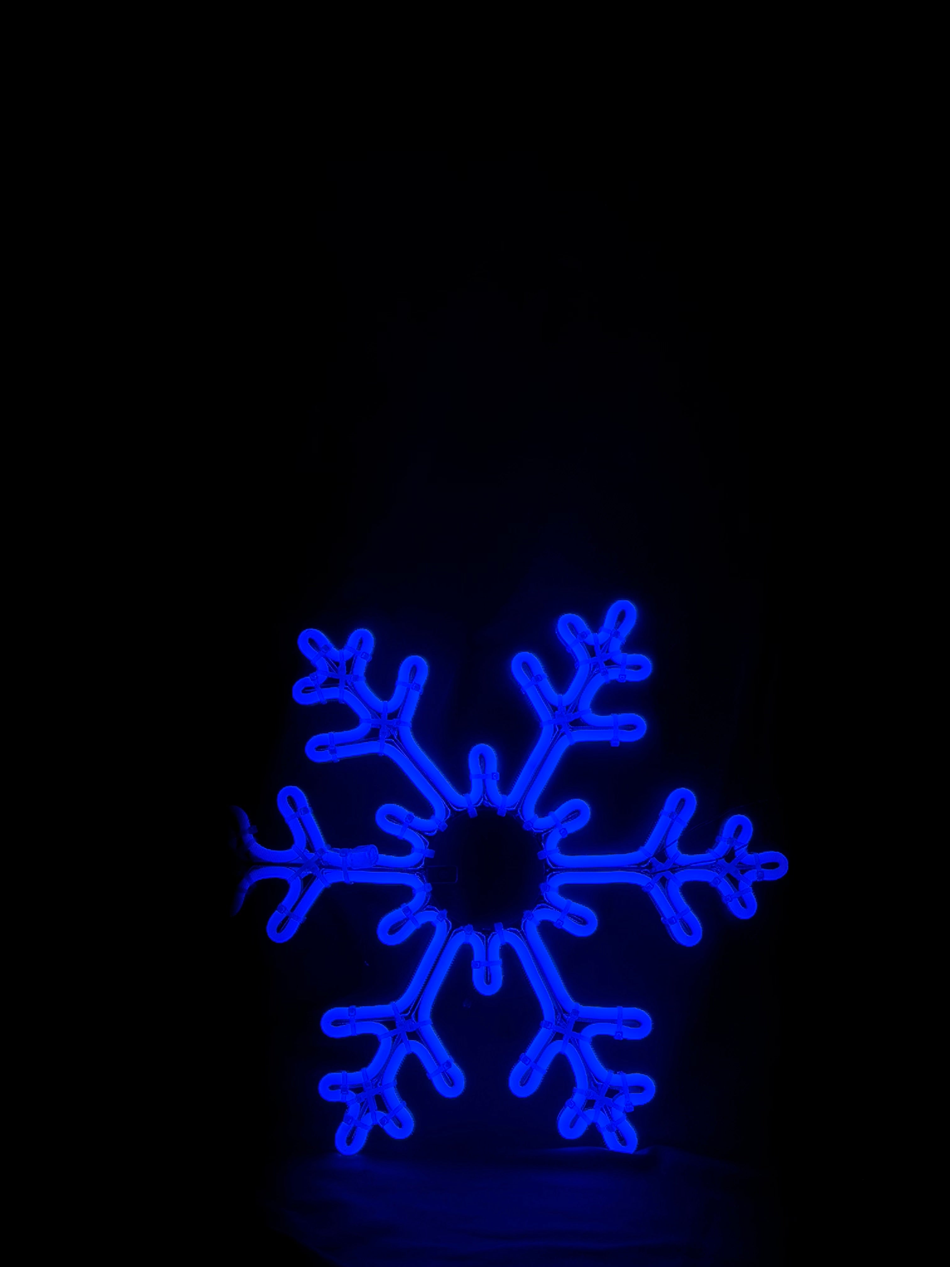 Neon - 6 Point Hanging Snowflake