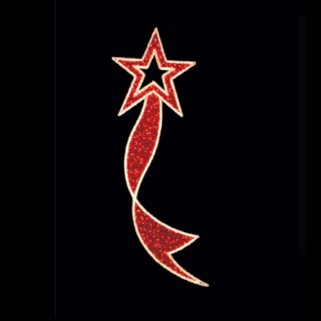 Ribbon Star Pole Mount  (1000-14)