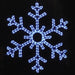 giant, commercial-grade, outdoor, Christmas, holiday, LED, rope light, quality, durable, motif, snowflake, decoration, hanging snowflake, 2021, blue