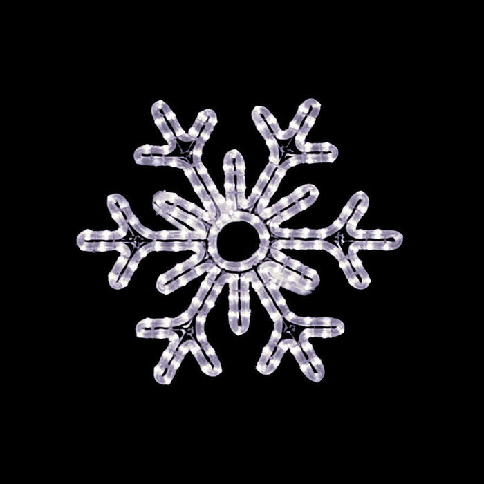 giant, commercial-grade, outdoor, Christmas, holiday, LED, rope light, quality, durable, motif, snowflake, decoration, hanging snowflake, 2021