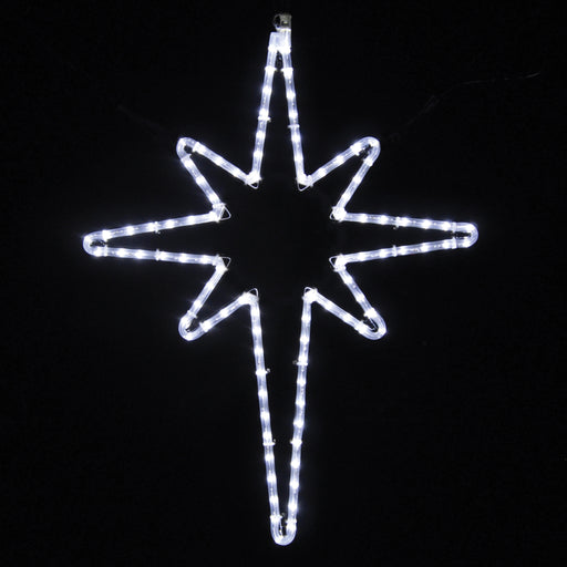 outdoor, indoor, LED, lights, quality, durable, commercial-grade, light motif, Christmas, holiday decoration, 2021, religious, nativity, star, star of Bethlehem, pure white
