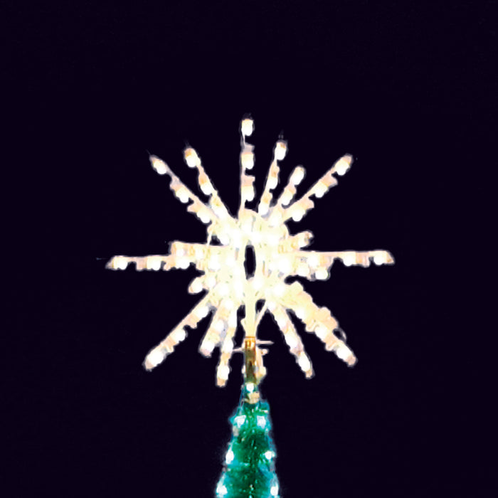 star, tree topper, led, aluminum frame, commercial quality, burst, christmas, outdoor, C7 bulbs