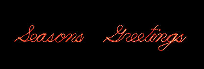 Seasons Greetings LED Script sign, holiday, Christmas outdoor motif, greeting sign, outdoor, indoor, LED, bulb, lights, quality, durable, commercial-grade, light motif, religious, Christmas, holiday, aluminum, decoration, seasons greetings, sign, giant, life-sized