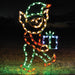 elf, Santa's helper, life-size, lawn decoration, residential, commercial-grade, outdoor, Christmas, holiday, LED, bulb, lights, aluminum frame, quality, durable, motif, display, 2021