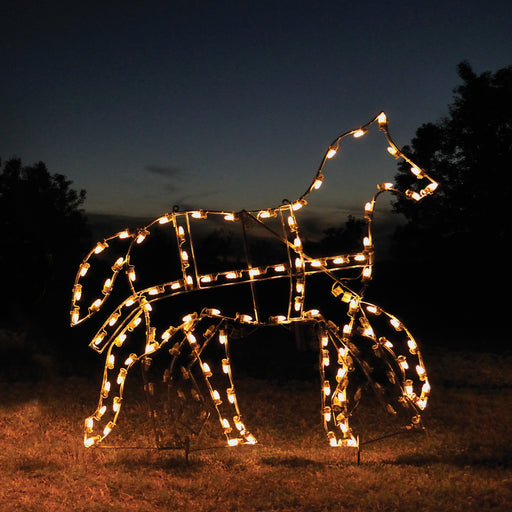 giant, life-size, commercial-grade, outdoor, Christmas, holiday, LED, bulb, lights, aluminum frame, quality, durable, motif, display, 2021, animated, victorian carriage, C7, horse
