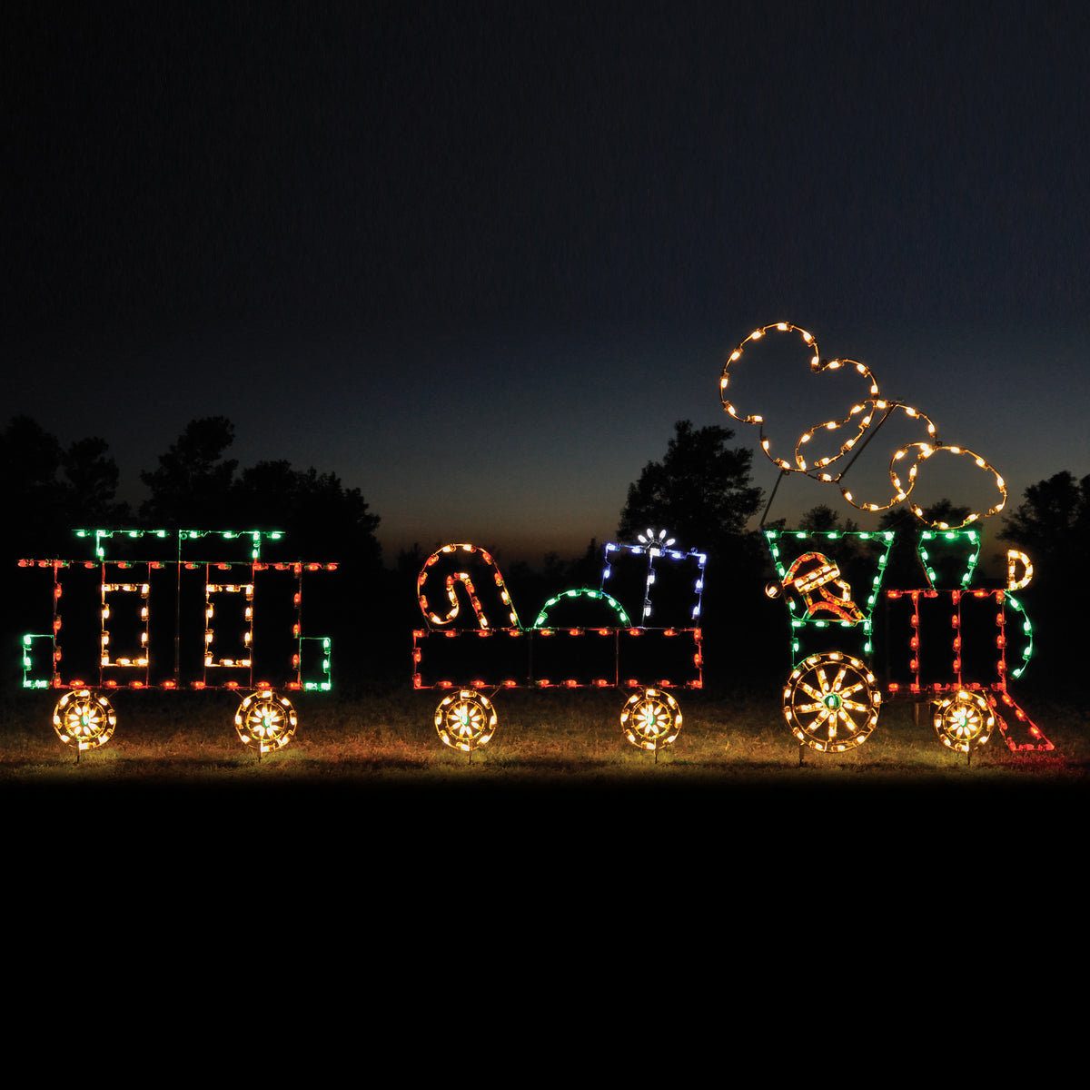Animated Christmas Train Light Set HolidayLights