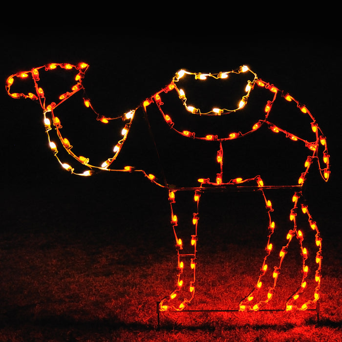 outdoor, indoor, LED, lights, quality, durable, commercial-grade, light motif, Christmas, holiday decoration, 2021, religious, nativity, donkey, standing donkey