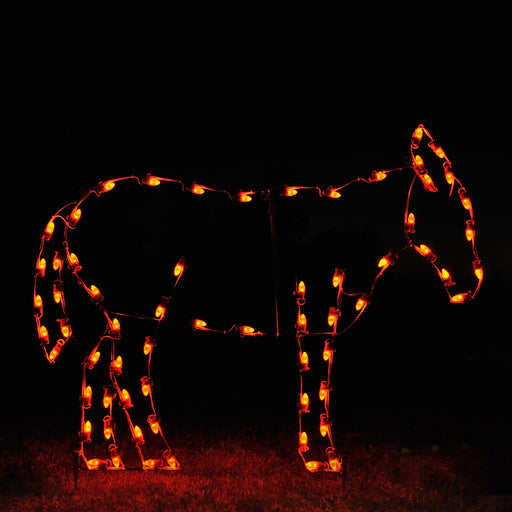 outdoor, indoor, LED, lights, quality, durable, commercial-grade, light motif, Christmas, holiday decoration, 2021, religious, nativity, donkey