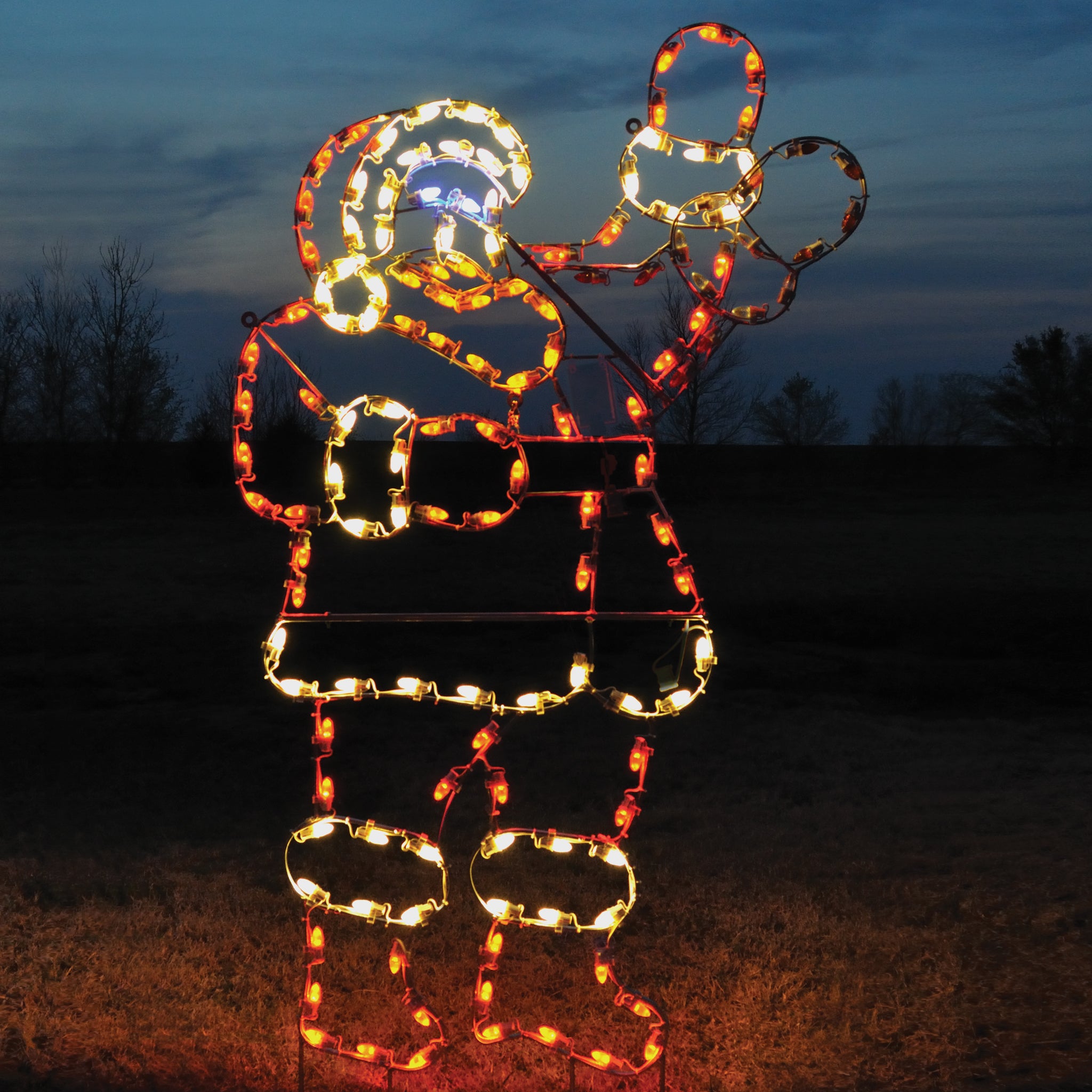 Levitating Santa Animated Waving Santa Lights – HolidayLights.com