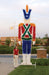 Daytime view, toy soldier, nutcracker, giant, life-size, commercial-grade, soldier, outdoor, Christmas, holiday, LED, bulb, lights, aluminum frame, quality, durable, motif, display, 2021