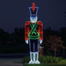 Toy soldier, nutcracker, giant, life-size, commercial-grade, soldier, outdoor, Christmas, holiday, LED, bulb, lights, aluminum frame, quality, durable, motif, display, 2021