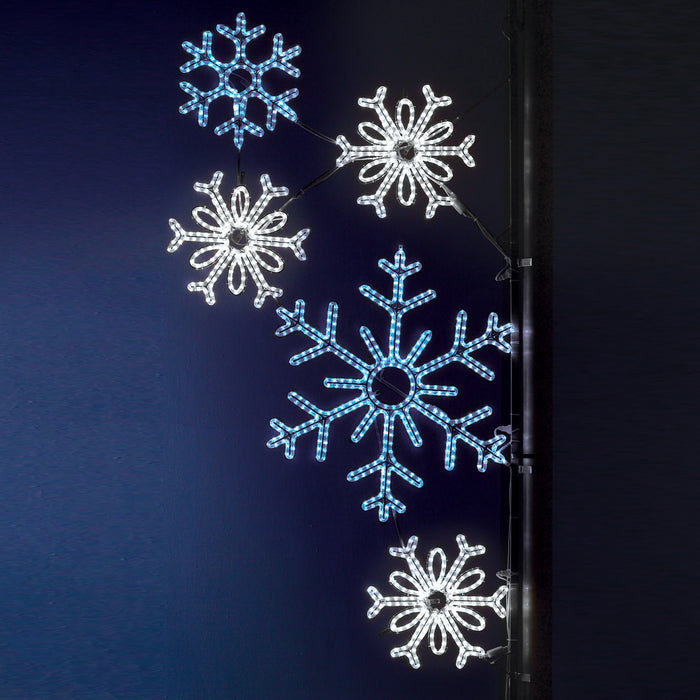 Pole Decoration - Snowflake Cluster —