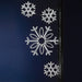 large, commercial-grade, outdoor, Christmas, holiday, LED, rope light, quality, durable, motif, decoration, snowflake, pole, mounted, 2021, pure white, snowflakes