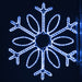 large, commercial-grade, outdoor, Christmas, holiday, LED, rope light, quality, durable, motif, decoration, snowflake, pole, mounted, 2021, loop, blue