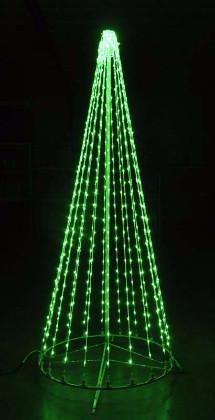 giant, life-size, commercial-grade, outdoor, Christmas, holiday, LED, bulb, lights, aluminum frame, quality, durable, motif, display, 2021, LED Tree, 3D, trees, green