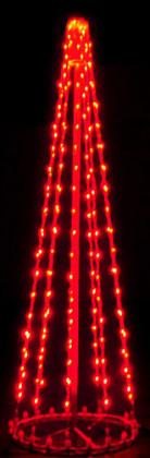 giant, life-size, commercial-grade, outdoor, Christmas, holiday, LED, bulb, lights, aluminum frame, quality, durable, motif, display, 2021, LED Tree, 3D, trees, orange