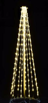 giant, life-size, commercial-grade, outdoor, Christmas, holiday, LED, bulb, lights, aluminum frame, quality, durable, motif, display, 2021, LED Tree, 3D, trees, warm white, white