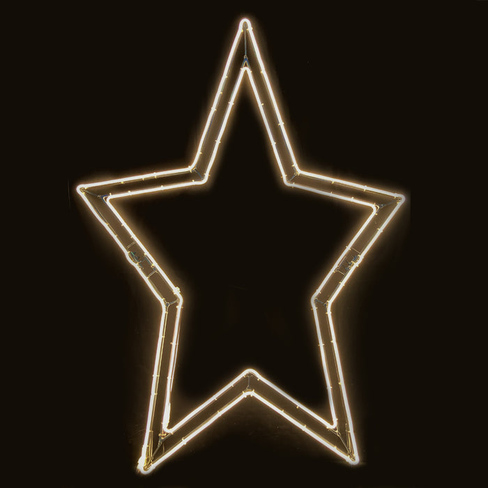 2D, Star, giant, life-size, motif, display, quality, commercial, LED, star ornament
