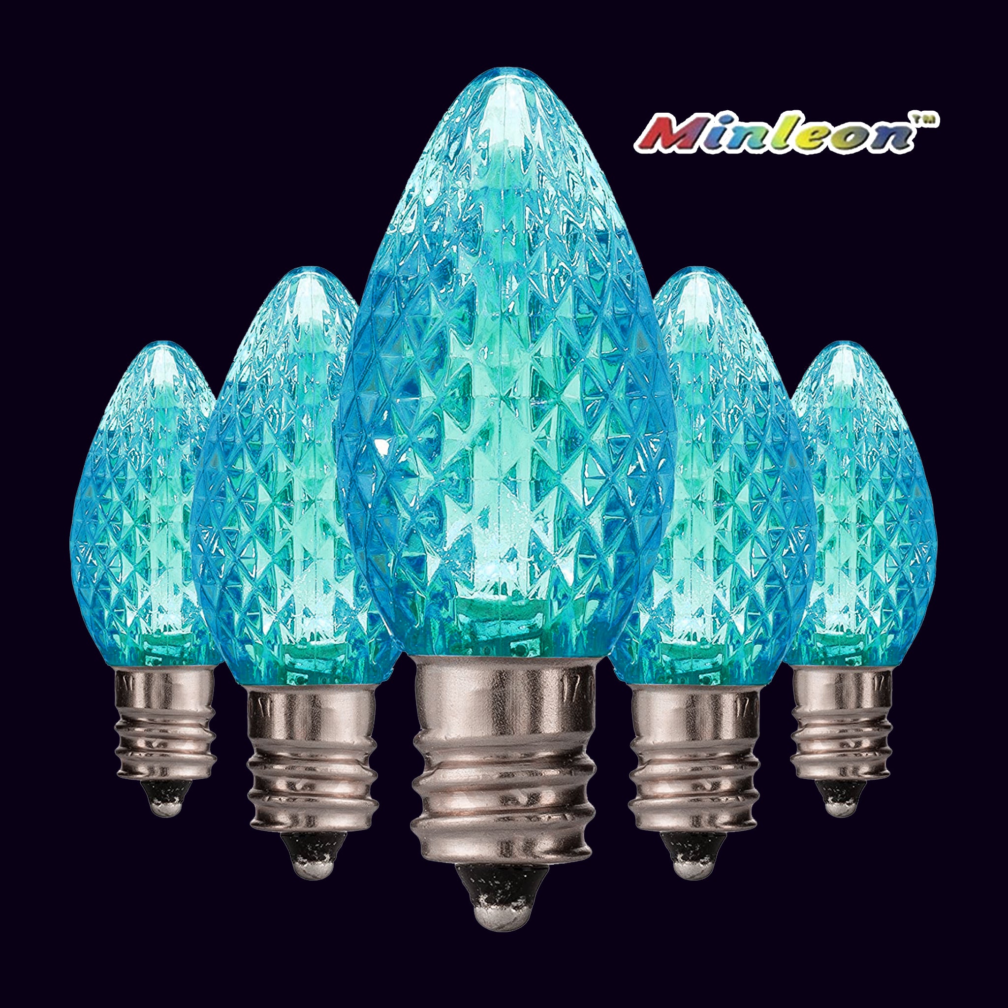 C7 4th Of July Ceramic Replacement Bulbs – 25 Pack – Red, White, Blue & Clear – Lee Display