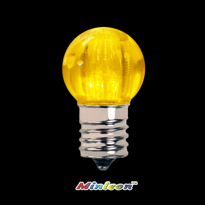 Yellow Minleon G30 LED Bulbs Professional Christmas Decorations Holiday Lights 2022