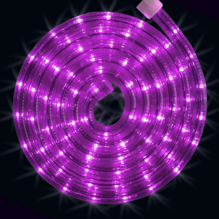 Purple, rope light, roll, splice, cut to size, commercial-grade, outdoor, Christmas, holiday, LED, quality, durable, 2021
