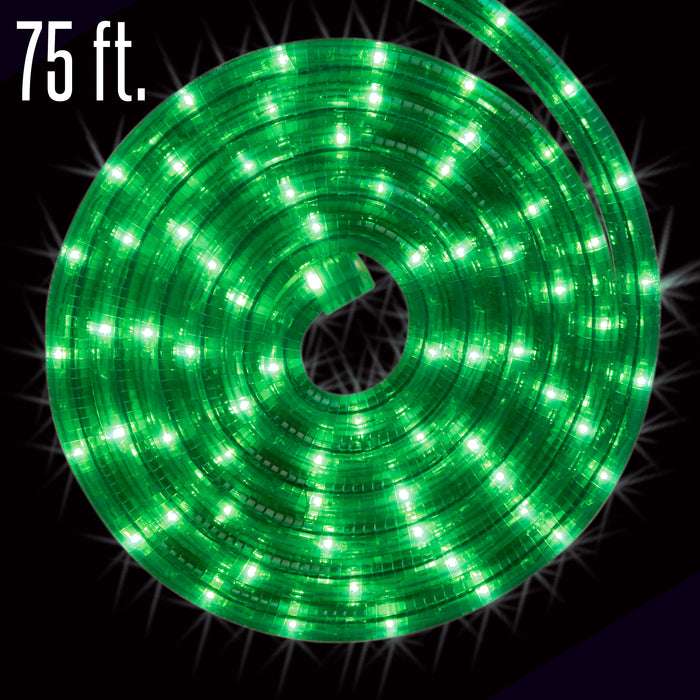 Green, rope light, roll, splice, cut to size, commercial-grade, outdoor, Christmas, holiday, LED, quality, durable, 2021