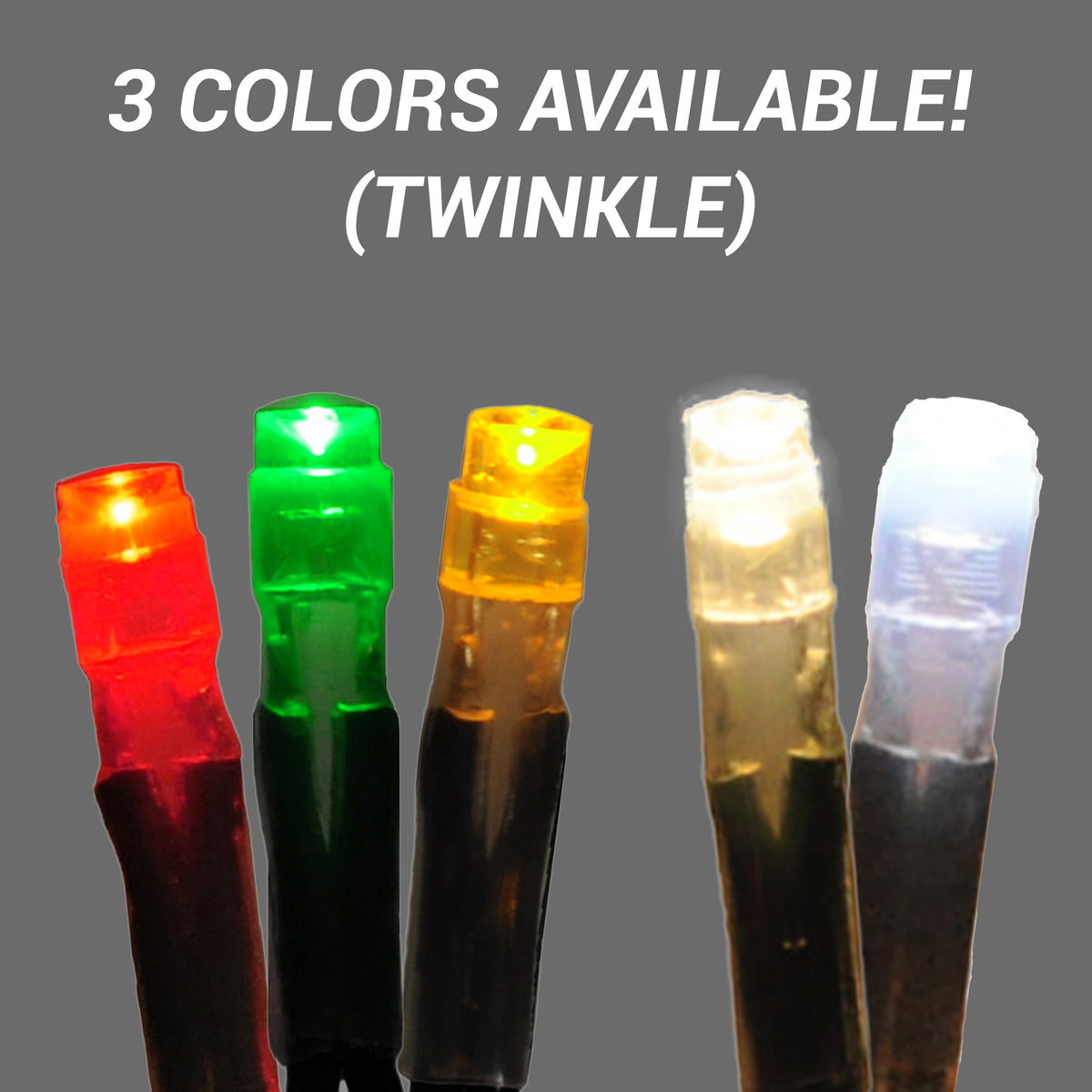 Pro 100 HD 5MM Mini Light Strings - TWINKLE Bulbs with Green Wire ...