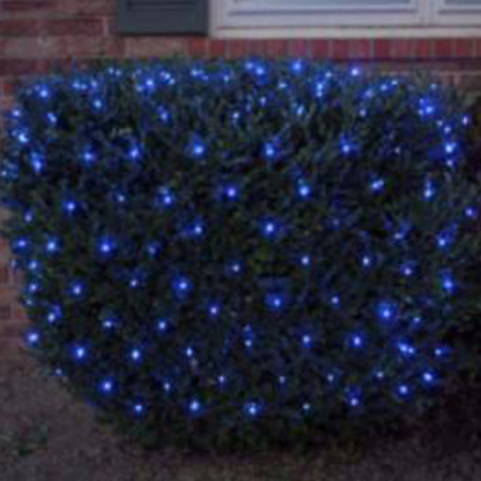 commercial-grade, outdoor, Christmas, holiday, LED, quality, durable, decoration, 2021, string lights, mini led, net lights, static, blue