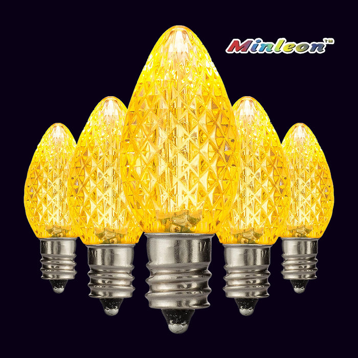  outdoor, indoor, LED, bulb, lights, quality, durable, commercial-grade, replacement, C7, 2021, static, minleon, yellow