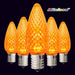 C9 faceted bulbs commercial grade decorating Christmas lights static minleon orange amber