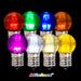 Red, Green, Blue, Pink, Warm & Pure White, Yellow Minleon G30 LED Bulbs Professional Christmas Decorations Holiday Lights 2022
